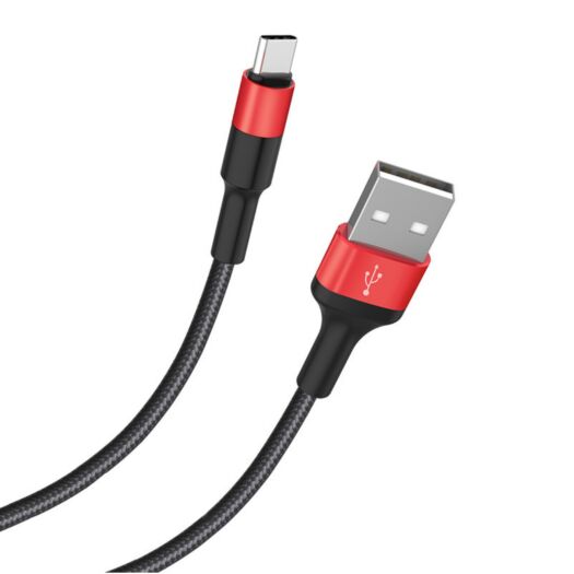 Кабель Hoco X26 Xpress charging data cable for Type-C Black＆Red 00762