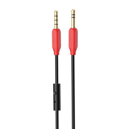 Кабель Hoco UPA12 AUX audio cable(with mic) Red 01195