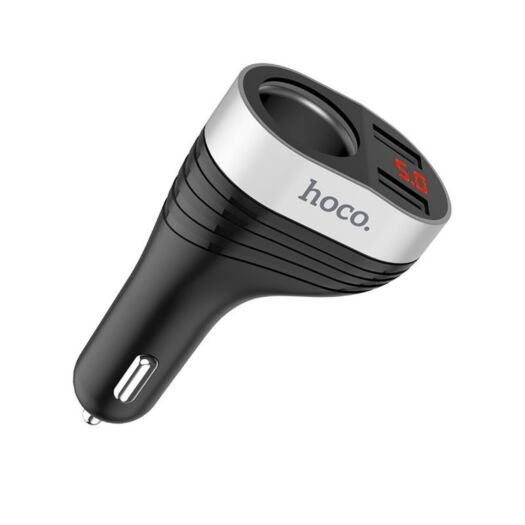 АЗП Hoco Z29 Regal digital display cigarette lighter car charger 2USB 3.1A Black 01232