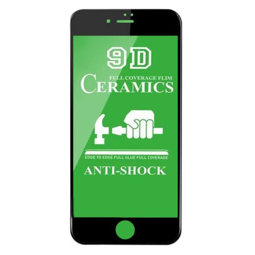 Защитное стекло гибкое Ceramic для iPhone 7 / 8 / SE (2020) Black 04476