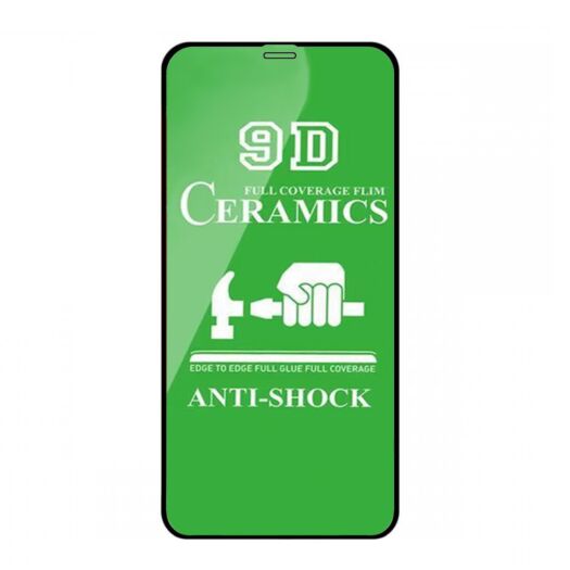 Защитное стекло гибкое Ceramic для iPhone 11 Pro Max / XS Max Black 04484