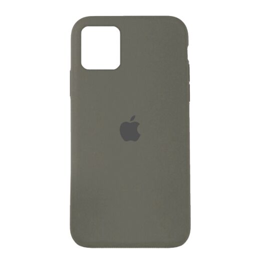 Чехол Silicone Case Full Cover iPhone 11 Copy Dark Olive (35) 05469