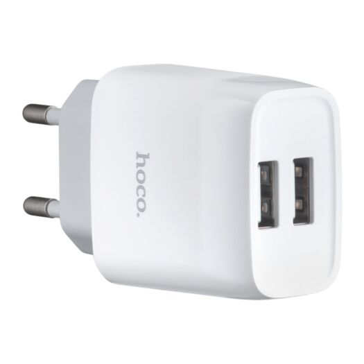 МЗП Hoco C73A Glorious dual port charger ( EU ) White 05805