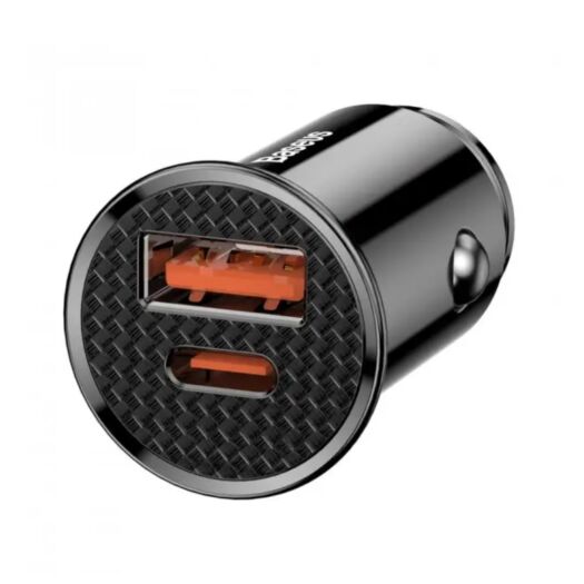 АЗП Baseus Circular Plastic A + C 30W PPS Car Charger Black 05943