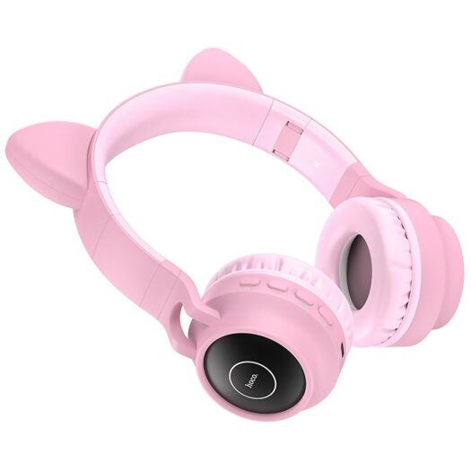 Навушники Bluetooth Hoco W27 Cat Ear Wireless Headphones Pink 06209