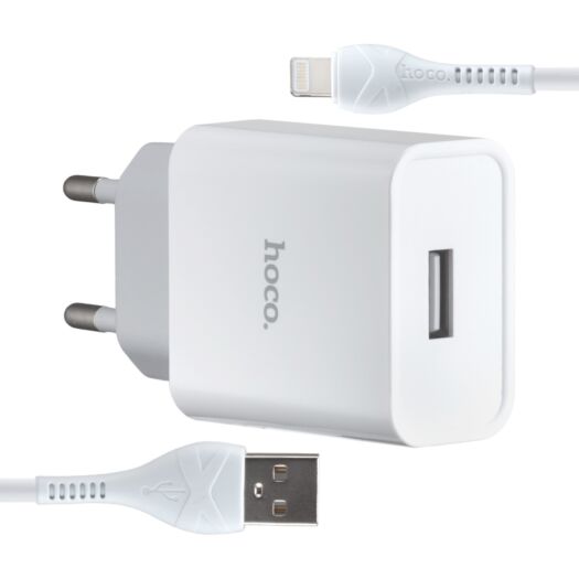 МЗП Hoco C81A Asombroso single port charger ( Lightning ) ( EU ) White 06632