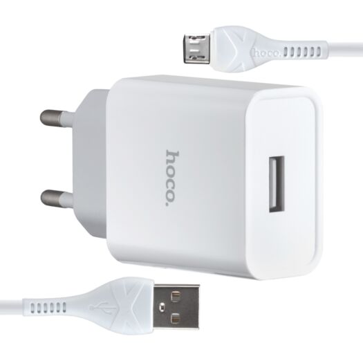 МЗП Hoco C81A Asombroso single port charger (Micro) (EU) White 06633