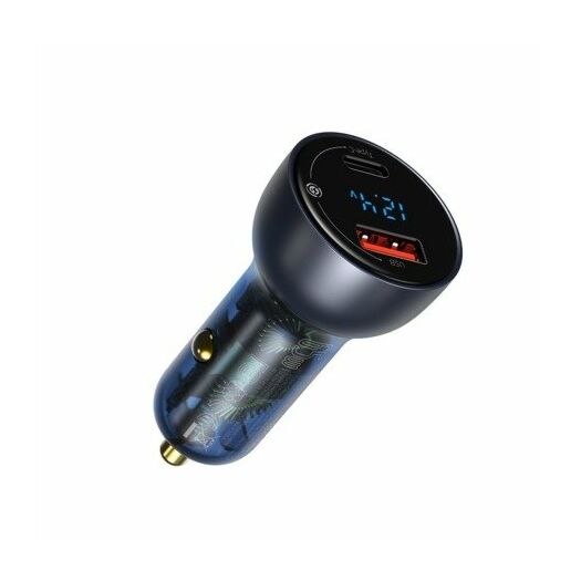 АЗП Baseus Particular Digital Display QC + PPS Dual Quick Charger Car Charger 65W Dark Gray 06939