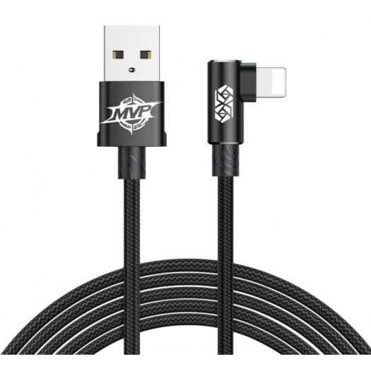 Кабель Baseus MVP Elbow Type Cable USB For lightning 2A 1M Black 07122