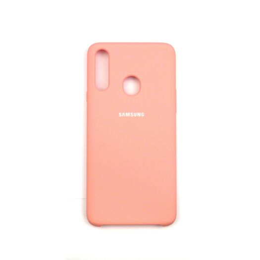 Чохол Jelly Silicone Case Samsung A20S Peach Pink ( 35 ) 07567