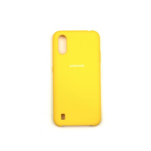 Чохол Jelly Silicone Case Samsung A01 Yellow ( 4 ) 07661