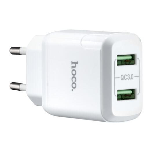 МЗП Hoco N6 Charmer dual port QC3.0 charger ( EU ) White 09861