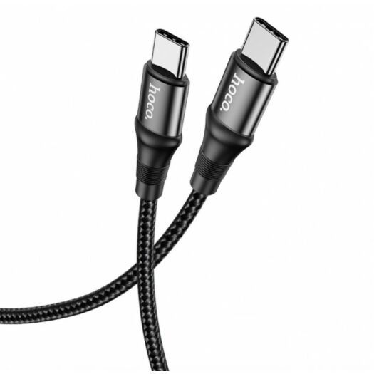 Кабель Hoco X50 Type-C to Type-C Exquisito 100W charging data cable ( L-1M ) Black 10038