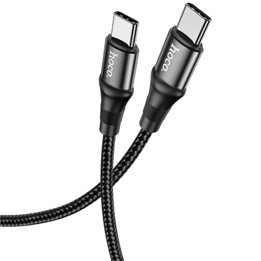 Кабель Hoco X50 Type-C to Type-C Exquisito 100W charging data cable ( L-2M ) Black 10039