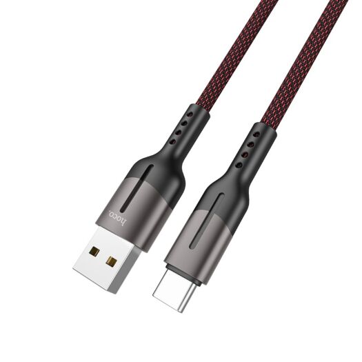 Кабель Hoco U68 Type-C 5A Gusto flash charging data cable Black 10043