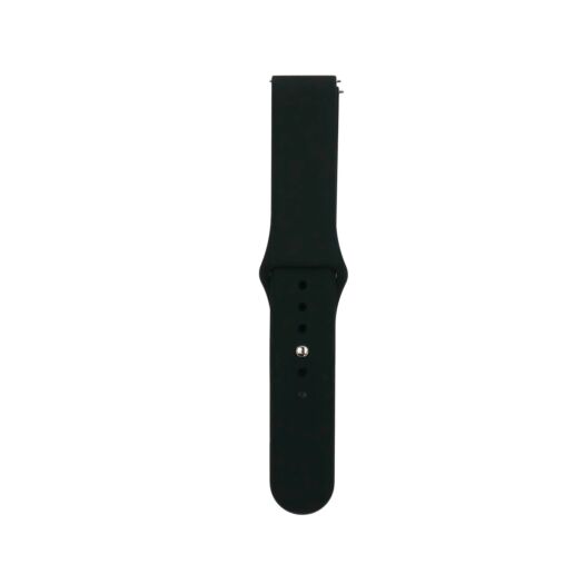 Ремінець Silicone 20mm Samsung Watch Active/Galaxy S4 42/44mm/Gear S2 Classic/Xiaomi Amazfit Black 10221