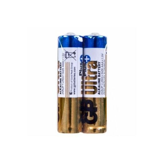 Батарейки GP ULTRA + ALKALINE 24AUP21-SB2 Щелочные LR03 AUP, ААА 2 шт. 10622