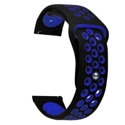 Ремешок Nike Sport 20 mm Watch Active/Galaxy S4 42 mm/Gear S2/Xiaomi Amazfit Black/Blue (S) 10670