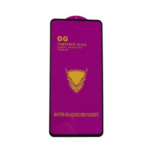 Захисне скло OG Samsung A51/A52/A52s/A53/M31s/S20 FE Black 12082