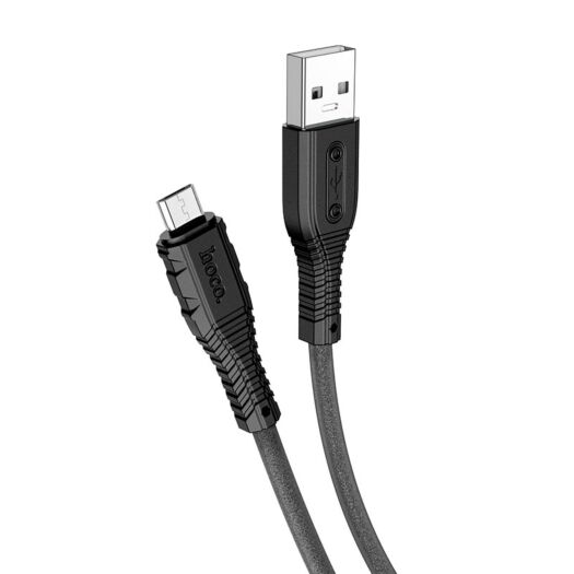 Кабель Hoco X67 Nano silicone charging data cable for Micro black 12525