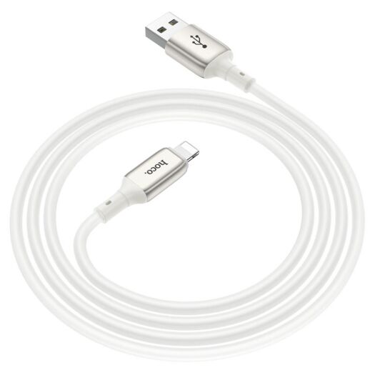 Кабель Hoco X66 Howdy charging data cable for Lightning White 12533