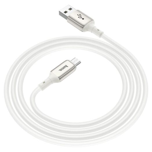 Кабель Hoco X66 Howdy charging data cable for Micro White 12547