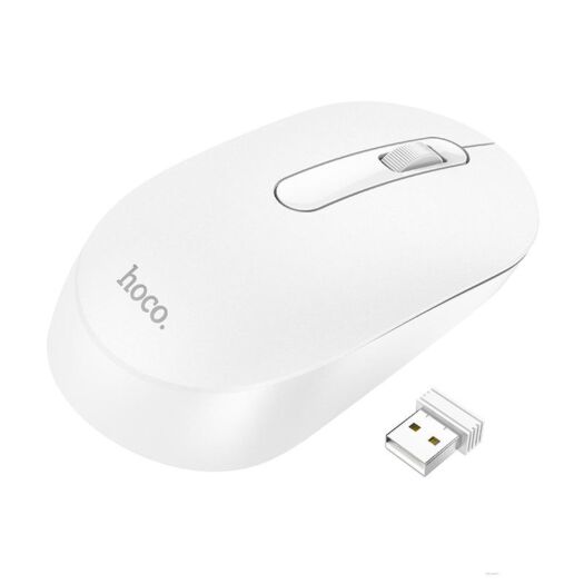 Компьютерная мышь Hoco GM14 Platinum 2.4G business wireless mouse White 12573