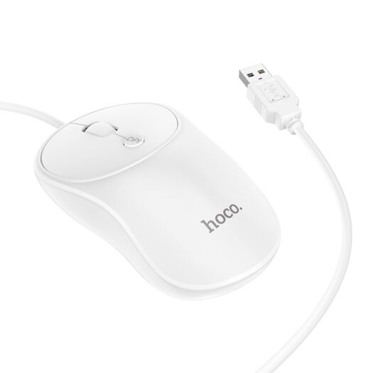 Компьютерная мышь Hoco GM13 Esteem business wired mouse White 12574