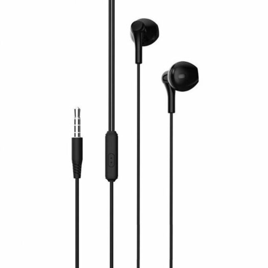 Навушники XO EP39 3.5mm Half In-ear Earphone 1.15M Black 12700