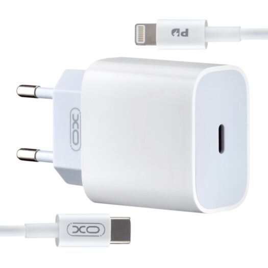 МЗП XO L77 EU 20W Fast charger with Lightning cable ( Type to Lightning ) White 12720