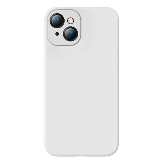 Чехол Baseus Liquid Silica Gel Protective Case For iPhone 13 White (ARYT000302) 12789