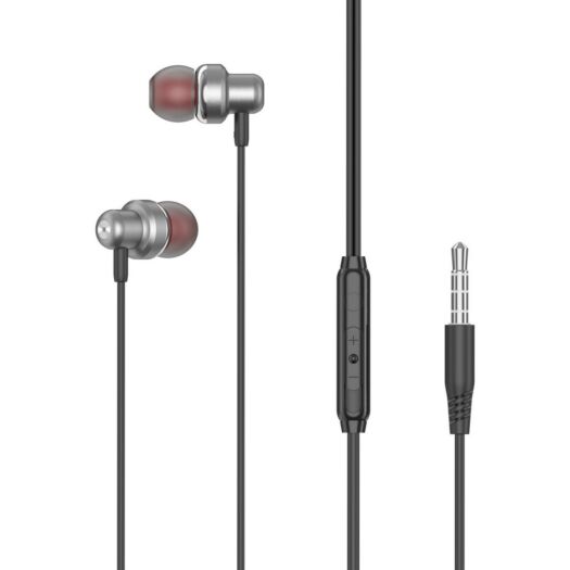 Навушники XO EP38 3.5mm In - ear Earphone 1.15M Gray 13048