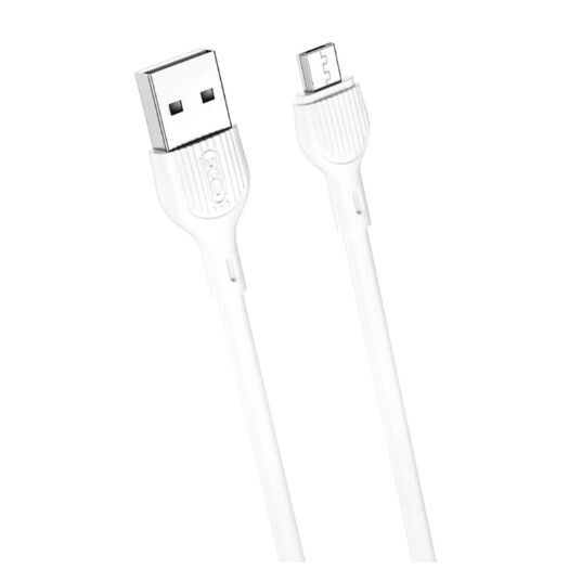 Кабель XO NB200 2.1A USB cable for micro 2M White 13131