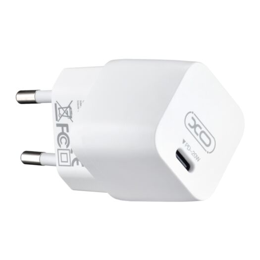 МЗП XO CE01 EU 20W PD Fast Charger Materials are CE certified White 13162