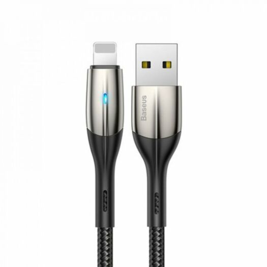 Кабель Baseus Horizontal Data CableUSB Lightning 1.5A 2m Black 13626