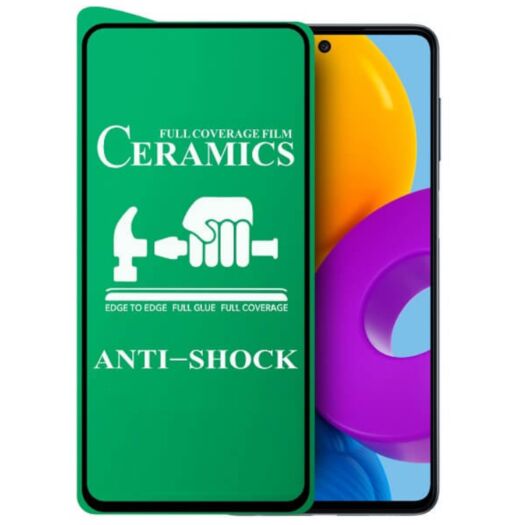 Захисне скло Ceramic Samsung A72/A73/M52/M53/M54 Black 14387