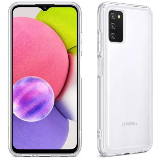 Чехол Silicone Case WS Samsung A02s/A03s/M02s (A025/A037/M025) Прозрачный 14578