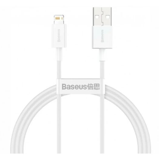 Кабель Baseus Superior Series Fast Charging Data Cable USB to iP 2.4A 1.5m White 14792