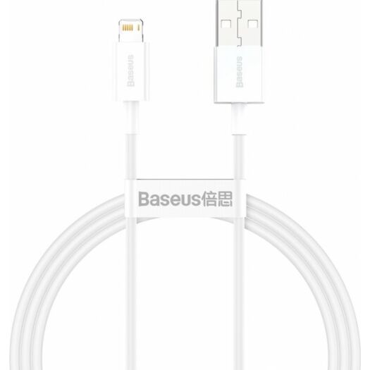 Кабель Baseus Superior Series Fast Charging Data Cable USB to iP 2.4A 2m White 14793