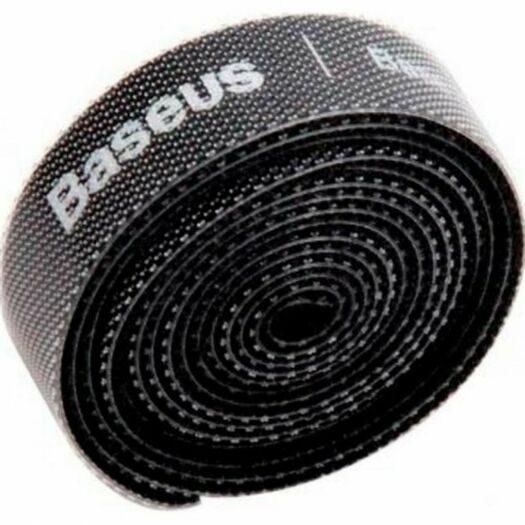 Органайзер проводов Baseus Colourful Circle Velcro strap 1m Black (ACMGT-E01) 14800