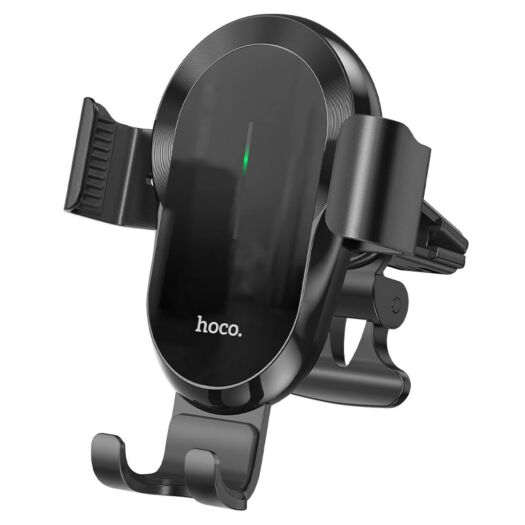 Холдер Hoco CA105 Guide three - axis linkage wireless charging car holder Black 14973