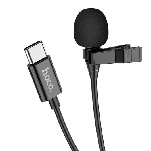 Мікрофон-петлічка Hoco L14 Type-C Lavalier microphone Black 15016