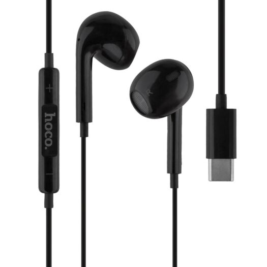 Наушники Hoco M1 Max crystal earphones for Type-C with mic Black 15017