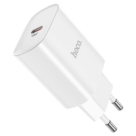 МЗП Hoco N14 Smart Charging single port PD20W charger ( EU ) White 15022