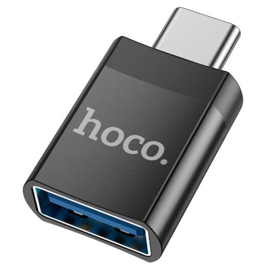 Адаптер Hoco UA17 Type-C male to USB female USB3.0 adapter Black 15041