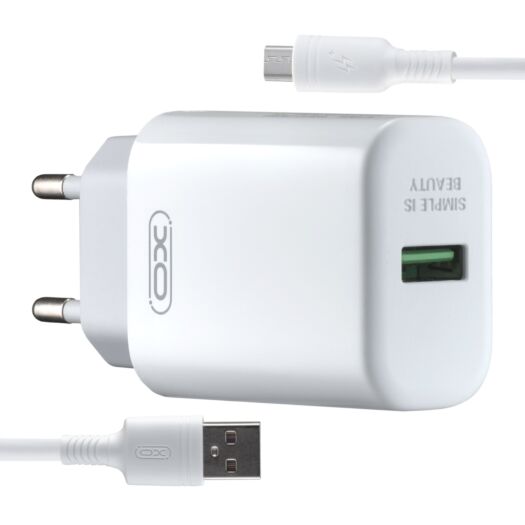 МЗП XO-L85D ( EU ) QC3.0 18W with micro ( NB111 ) cable White 15488