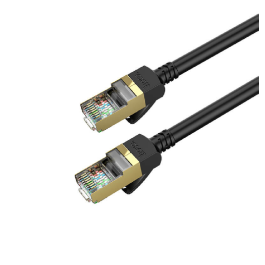 Патч-корд Hoco US02 Level pure copper gigabit ethernet cable(L-1M) Black 15509