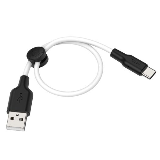 Кабель Hoco X21 Plus Silicone charging cable for Type-C ( L-0.25M ) Black & White 15511