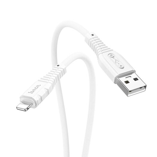 Кабель Hoco X67 Nano silicone charging data cable for Lightning White 15513