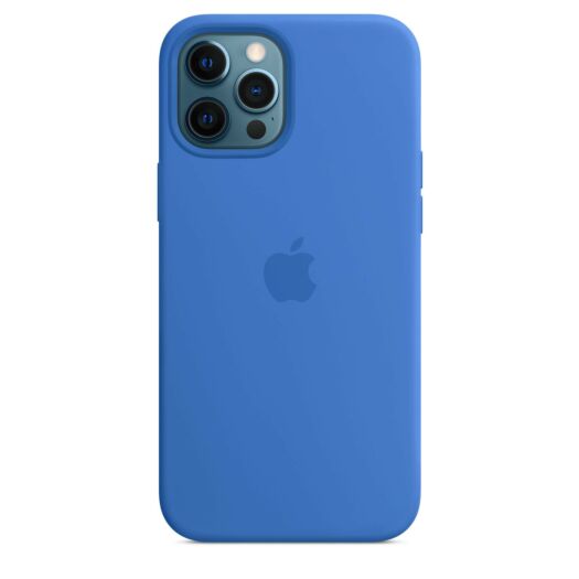 Чохол Silicone Case with MagSafe & SplashScreen iPhone 12 Pro Max Capri Blue 15548